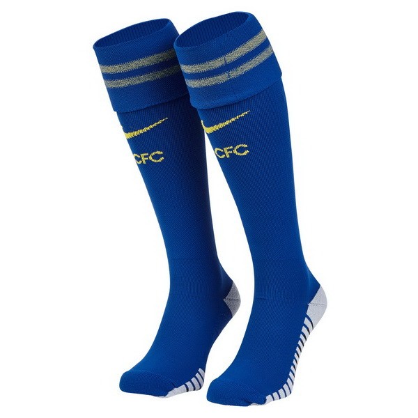 Chelsea Socken Auswarts 2018-19 Blau Fussballtrikots Günstig